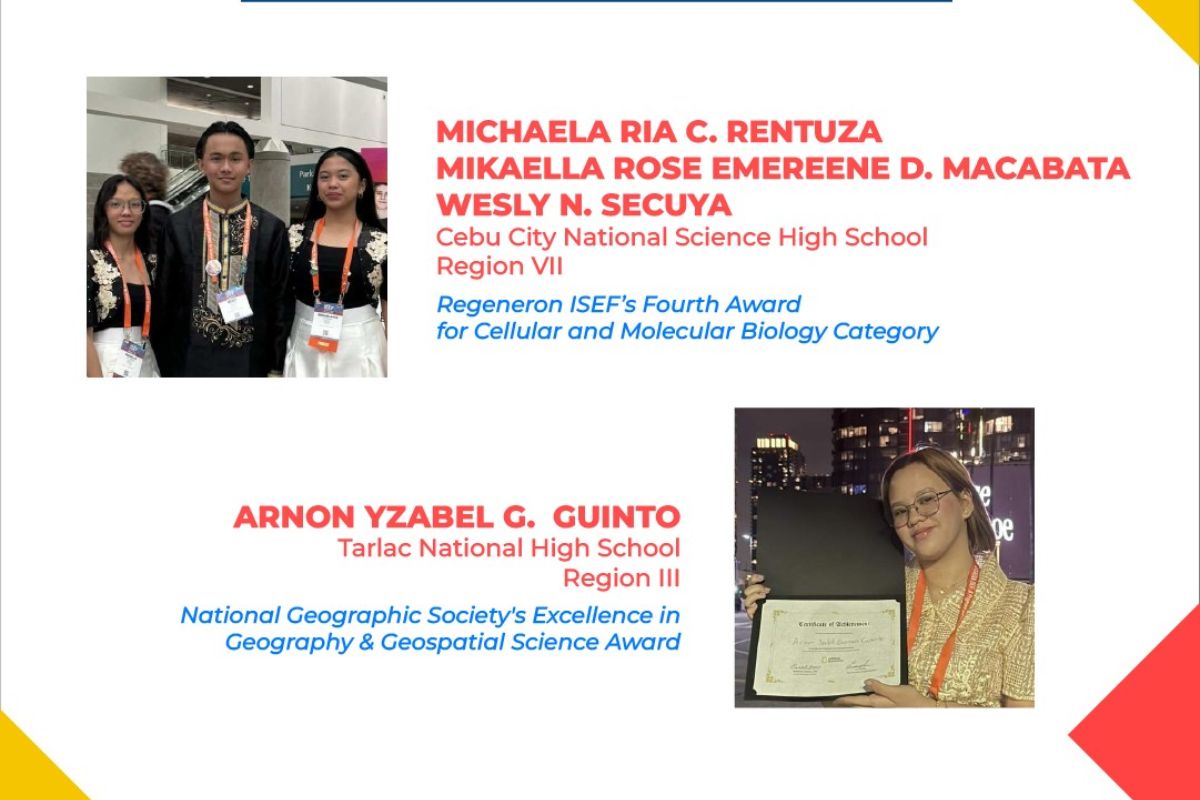 DEPED CONGRATULATES 4 STUDENTS FOR WINNING IN INT'L SCIENCE FAIR - The POST