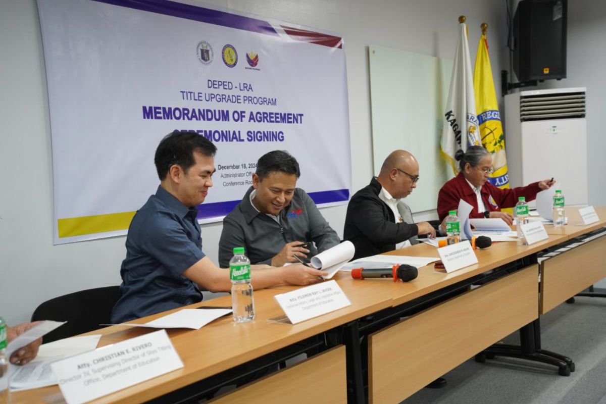 DEPED INKS PARTNERSHIP WITH LRA TO BOOST SCHOOL BUILDING CONSTRUCTION ...