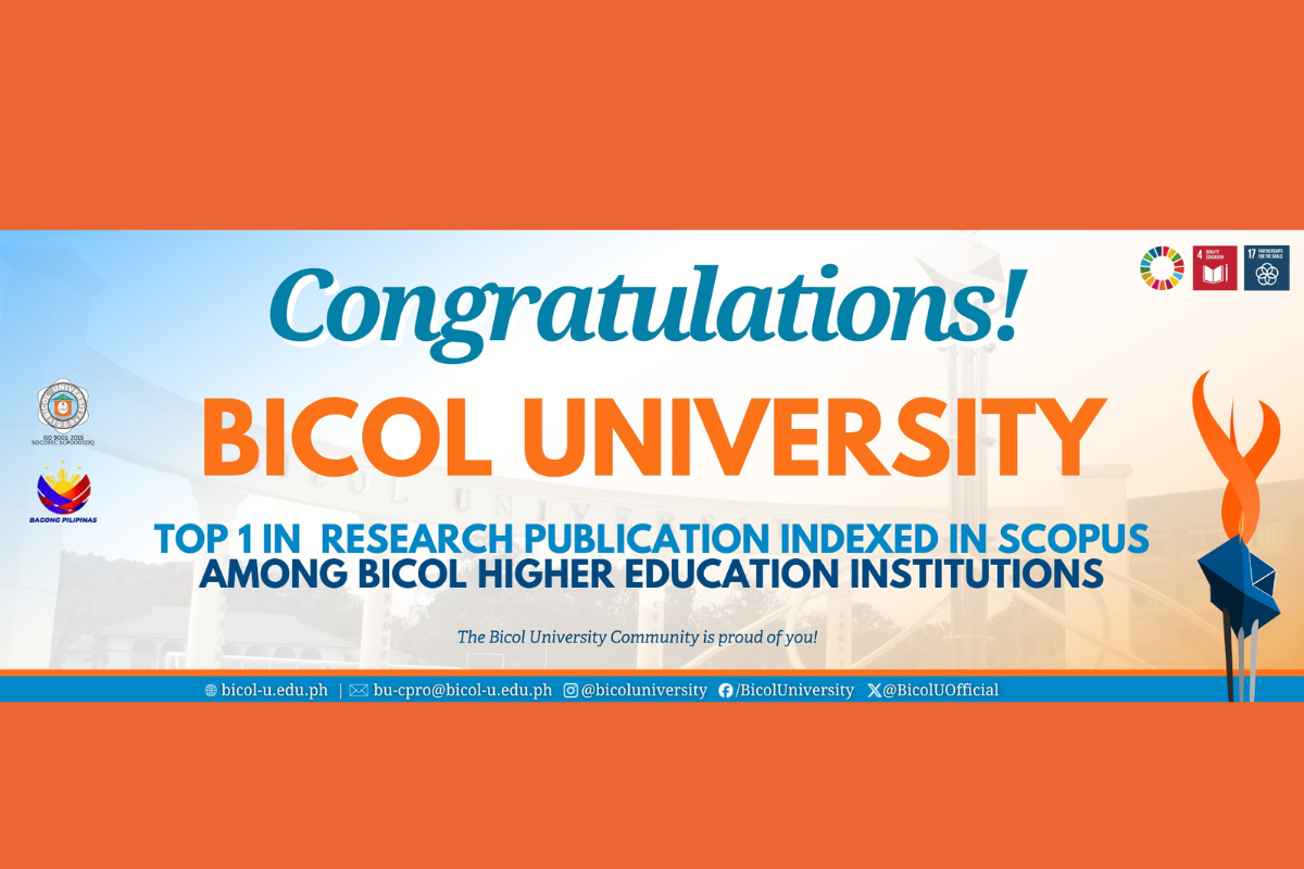 BICOL U LEADS REGION IN SCOPUS-INDEXED RESEARCH OUTPUT - The POST